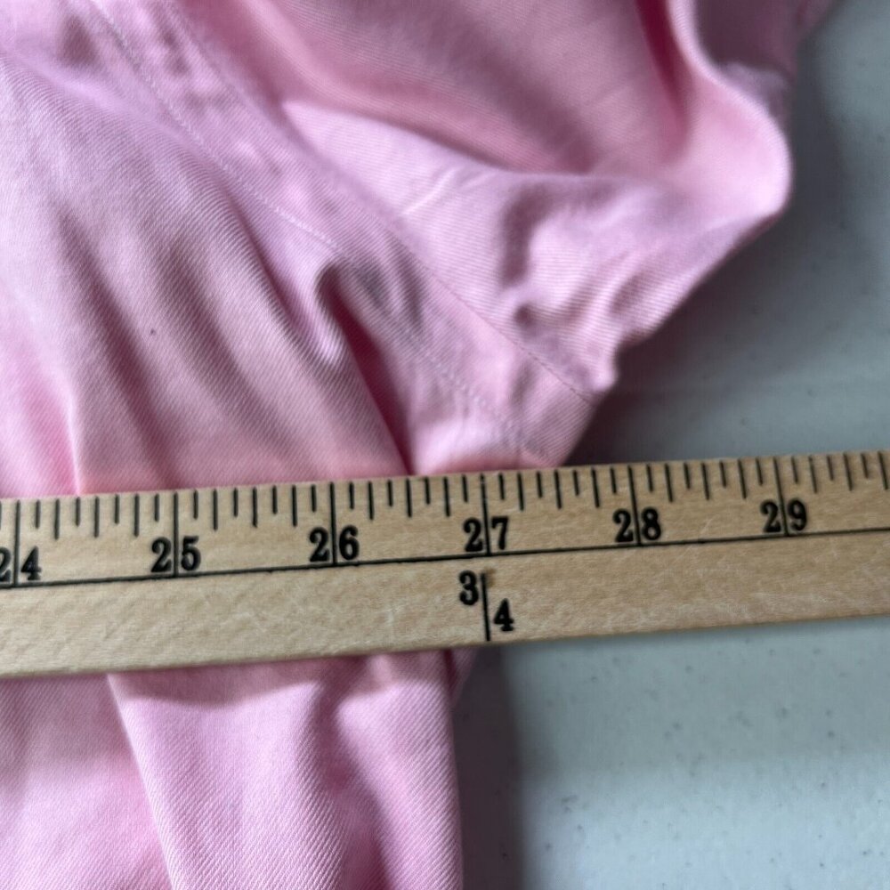 Vintage Polo Ralph Lauren Shirt Mens 17.5 34/35 Curham Pink Long Sleeve Button U - Picture 6 of 9